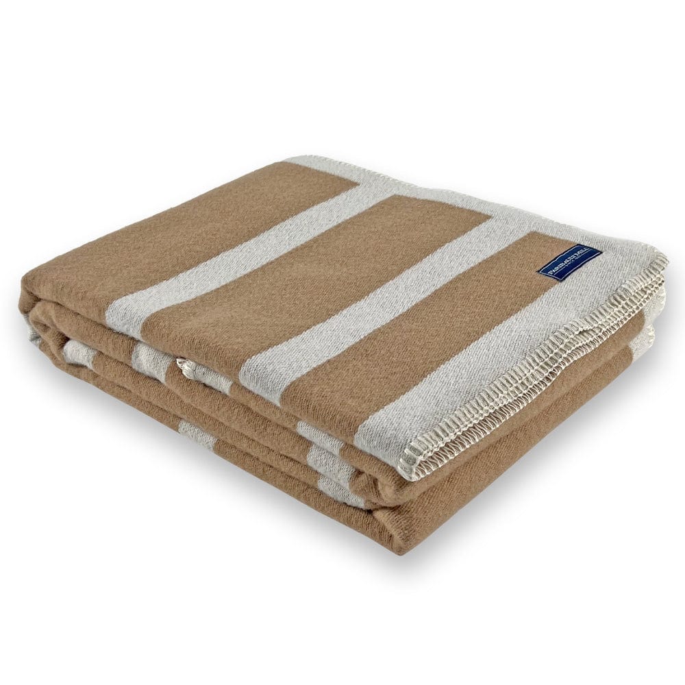 Reversible Framed Stripe Wool Throw - Image 3