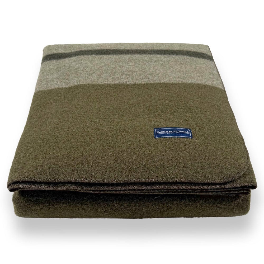 Scout Wool Camp Blanket - Moss Green - Image 4