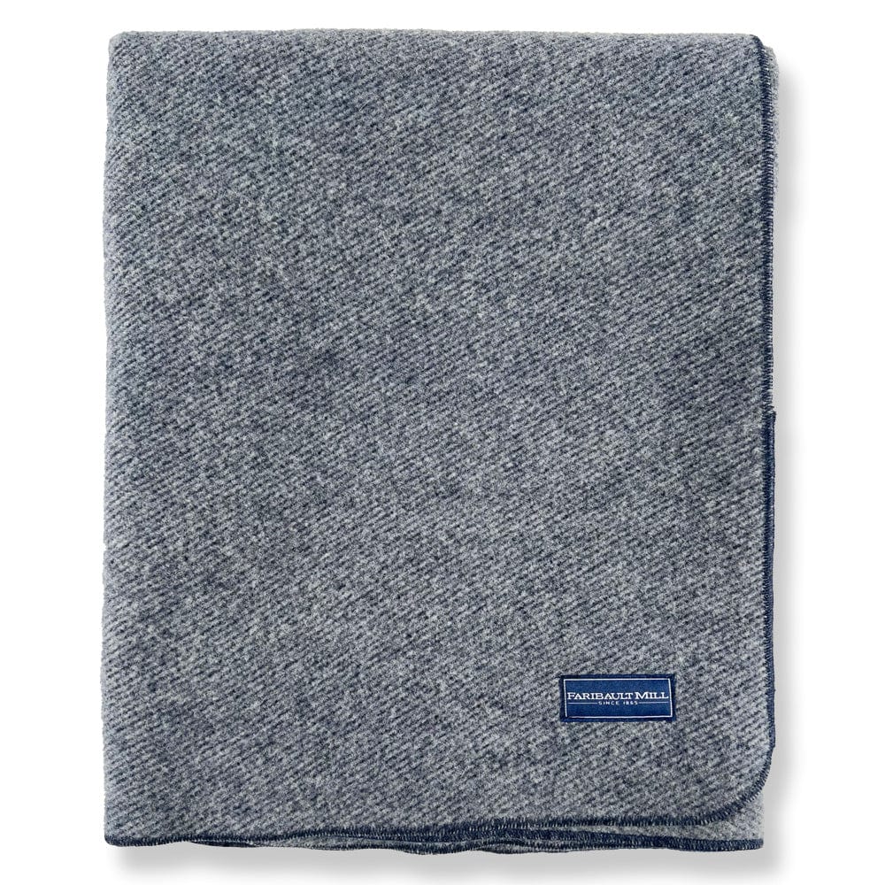 Summit Wool Blanket - Navy - Image 3