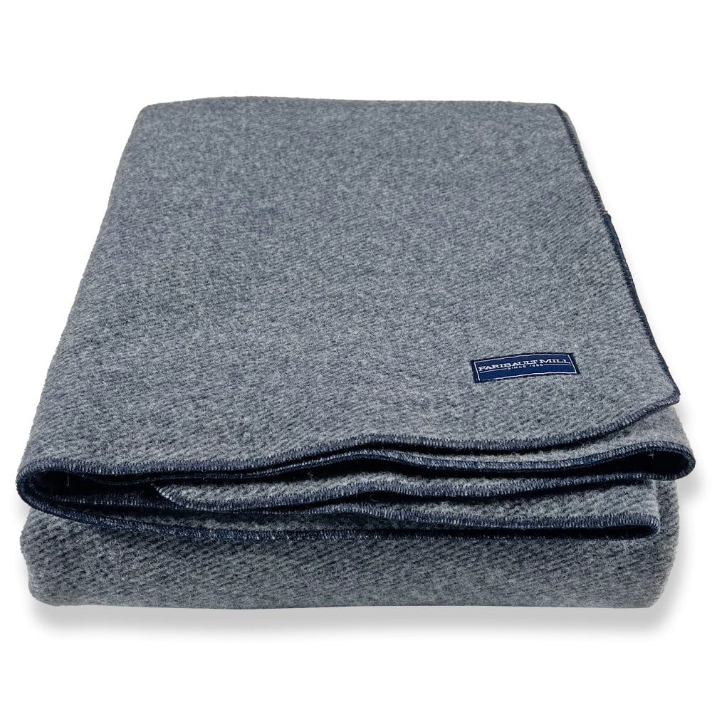 Summit Wool Blanket - Navy - Image 6