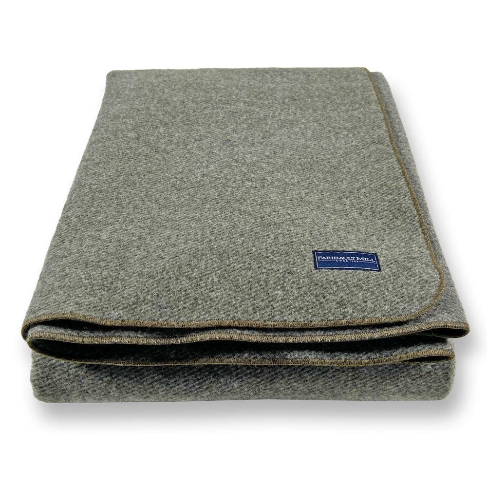 Summit Wool Blanket - Olive - Image 4
